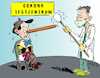 Cartoon: Pinoccio beim Coronatest (small) by eisi tagged coronatest,pinoccio