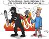Cartoon: Schwarzer Block (small) by eisi tagged demo,randale,nazi,linke