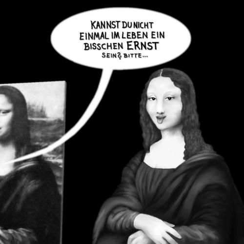 Cartoon: gioconda (medium) by papiertiger tagged mona,lisa