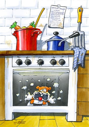 Cartoon: Hamsterbacken (medium) by widmann tagged tiere,kochen