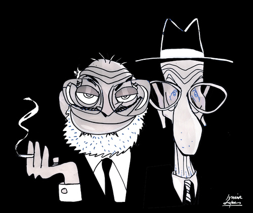 Allen Ginsberg and Burroughs