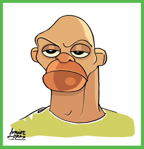 Cartoon: Bernard Parker (medium) by juniorlopes tagged world,cup,2010,karikatur,karikaturen,sport,fußball,spieler,deutschland,südafrika,afrika,bernard parker,bernard,parker