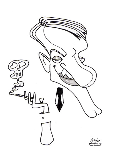 Cartoon: Christopher Waltz (medium) by juniorlopes tagged christopher,waltz,christopher,waltz