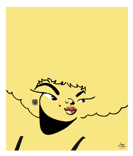 Cartoon: Etta James (medium) by juniorlopes tagged etta,james,etta,james