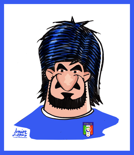 Cartoon: Gattuso (medium) by juniorlopes tagged world,cup,2010,kariakatur,karikaturen,fußball,sport,sportler,italien,gattuso