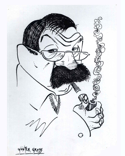Cartoon: Günter Grass (medium) by juniorlopes tagged günter,grass,günter,grass