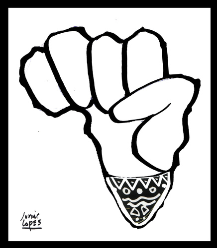 Cartoon: Mandela (medium) by juniorlopes tagged mandela