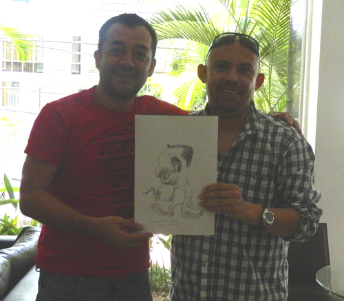 Cartoon: My caricature by Turcios (medium) by juniorlopes tagged turcios