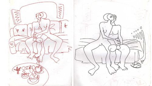 Cartoon: preliminaires (medium) by juniorlopes tagged erotic,sketches