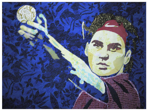 Cartoon: Roger Federer (medium) by juniorlopes tagged tennis,illustration