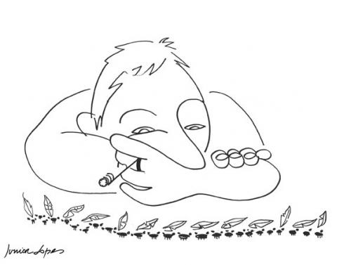 Cartoon: slow motion (medium) by juniorlopes tagged cartoon,ant,inspiration