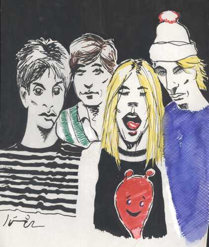 Cartoon: sonic youth (medium) by juniorlopes tagged caricature