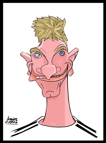 Cartoon: Thomas Mueller (medium) by juniorlopes tagged world,cup,2010,karikatur,karikaturen,sport,fußball,spieler,deutschland,thomas müller,thomas,müller