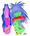 Cartoon: Aerosmith (small) by juniorlopes tagged caricature