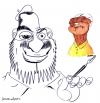 Cartoon: Amorim-Brazilian cartoonist. (small) by juniorlopes tagged brazil cartoon draw me