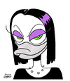 Cartoon: Kristin Scott Thomas (small) by juniorlopes tagged kristin,scott,thomas