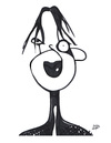 Cartoon: Marylin Manson (small) by juniorlopes tagged marylin,manson