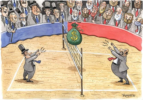 Cartoon: Annual competition (medium) by Marcelo Rampazzo tagged political,corruption,money,politic,korruption,korrupt,politiker,geld
