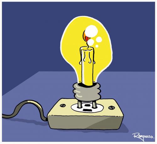 Cartoon: Evolution (medium) by Marcelo Rampazzo tagged evolution,ligth,lamp,progress,illustration,evolution,illustrationen,licht,lampe,kerze,energie,strom,birne,glühbirne,steckdose,verbindung,physik,entwicklung,fortschritt,forschung,wissenschaft