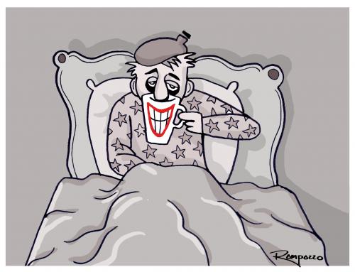 Cartoon: Humor health (medium) by Marcelo Rampazzo tagged humor,health,clown,krank,gesundheit,krankheit,patient,erkältung,tee,kaffee,trinken,getränk,einsamkeit,gemüt,gemütsstimmung,depression,lachen,lächeln,stimmung,vortäuschen,gesellschaft