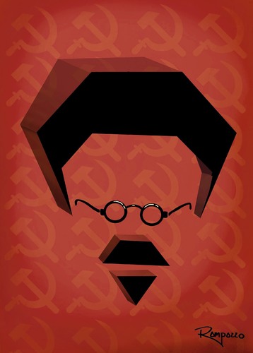 Cartoon: Trotsky (medium) by Marcelo Rampazzo tagged trotsky,ilustration,trotsky,ilustration