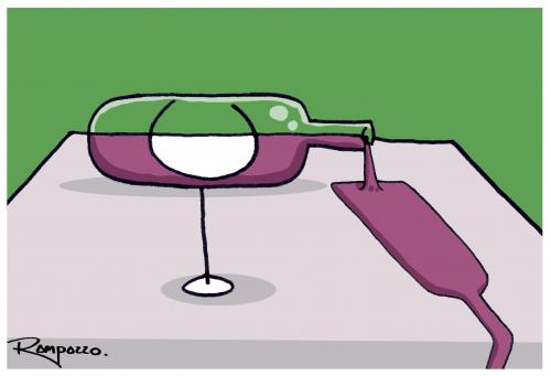 Cartoon: Wine (medium) by Marcelo Rampazzo tagged wine,alkohol,wein,trinken,getränk,genussmittel,gastronomie,glas,flasche,weinflasche,saufen,alkoholiker,sucht,kultur,restaurant