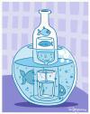 Cartoon: Aquarium (small) by Marcelo Rampazzo tagged aquarium