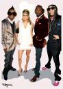 Cartoon: Black Eye Peas (small) by Marcelo Rampazzo tagged black,eye,peas