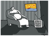 Cartoon: Lifestyle (small) by Marcelo Rampazzo tagged lifestyle,tv,sedentary