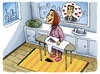 Cartoon: Love is on the floor (small) by Marcelo Rampazzo tagged love house wife