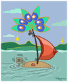 Cartoon: Malibu (small) by Marcelo Rampazzo tagged malibu