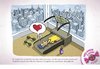 Cartoon: Training the heart (small) by Marcelo Rampazzo tagged love