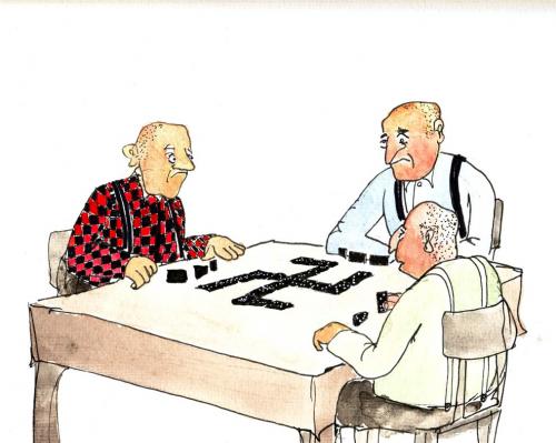 Cartoon: domino (medium) by Florian France tagged humor,domino