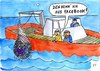 Cartoon: . (small) by Florian France tagged facebook,netz,schiff,meer