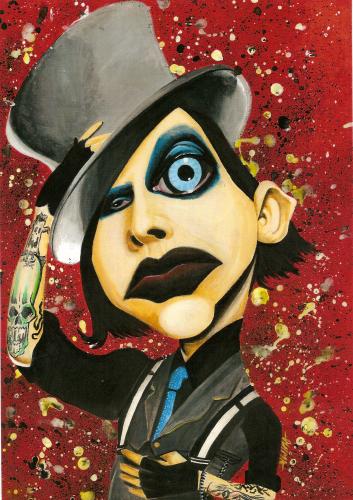 Cartoon: MARILYN MANSON (medium) by guima tagged guima