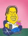 Cartoon: Matt Groening (small) by Mecho tagged caricature,caricaturas,caricatures,caricatura,toon,cartoon