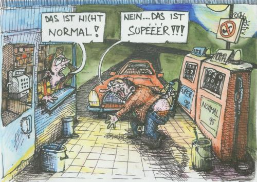 Cartoon: das ist nicht normal! (medium) by ivo tagged wau