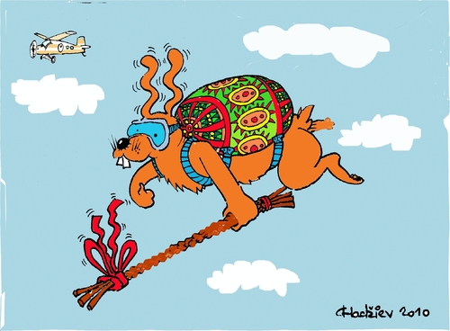 Cartoon: easter day (medium) by ivo tagged wau