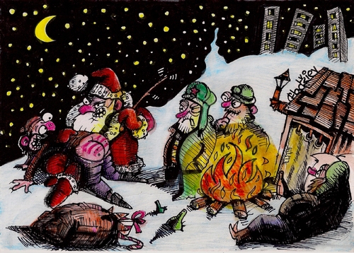Cartoon: Merry Xmas!!! (medium) by ivo tagged wau