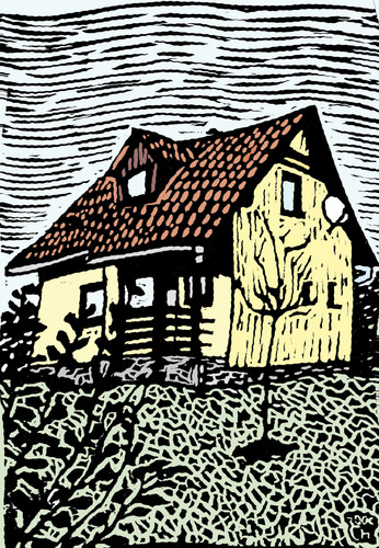 Cartoon: house... (medium) by ivo tagged wau