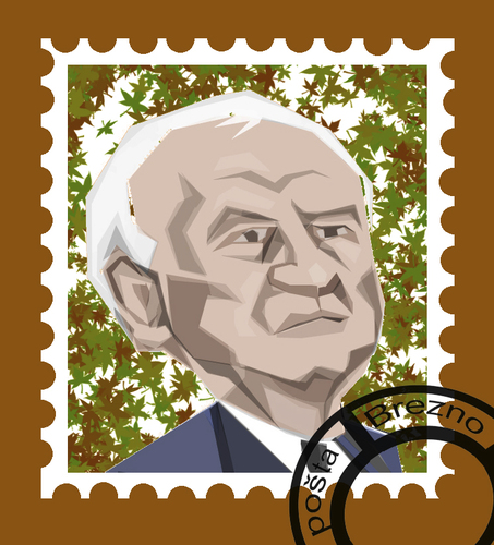 Cartoon: stamp (medium) by ivo tagged wow