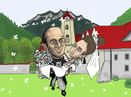 Cartoon: wedding... (medium) by ivo tagged wau