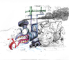 Cartoon: a Christmas train... (small) by ivo tagged wow