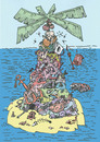 Cartoon: jetsam (small) by ivo tagged wau