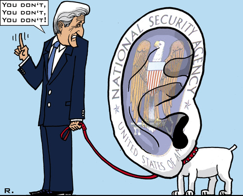 Cartoon: Placebo-Diplomacy (medium) by RachelGold tagged usa,world,diplomacy,nsa,kerry