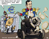 Cartoon: Euro - Artillery (small) by RachelGold tagged european,central,bank,mario,draghi,euro,dicke,bertha,artillery