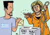 Cartoon: Greek Referendum (small) by RachelGold tagged greece,eu,euro,crisis,austerity,referendum,merkel