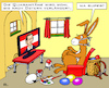 Cartoon: Homeoffice verlängert? (small) by RachelGold tagged covid19,coronavirus,pandemie,wirtschaftshutdown,rezession,pleite,krise,ostern,osterhase,homeoffice,quarantäne