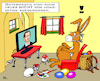 Cartoon: Oster-Homeoffice 2021 (small) by RachelGold tagged österreich,deutschland,total,lockdown,ostern,osterhase,home,office,quarantäne,pandemie,corona,covid19