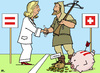 Cartoon: Wilhelm Tell 2012 (small) by RachelGold tagged finanzpakt,schweiz,österreich,deutschland,bank,steuern
